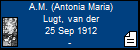 A.M. (Antonia Maria) Lugt, van der