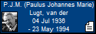 P.J.M. (Paulus Johannes Marie) Lugt, van der