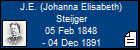 J.E. (Johanna Elisabeth) Steijger