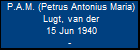 P.A.M. (Petrus Antonius Maria) Lugt, van der