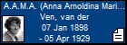 A.A.M.A. (Anna Arnoldina Maria Anthonia) Ven, van der