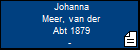 Johanna Meer, van der