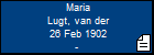 Maria Lugt, van der