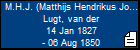 M.H.J. (Matthijs Hendrikus Johannes) Lugt, van der